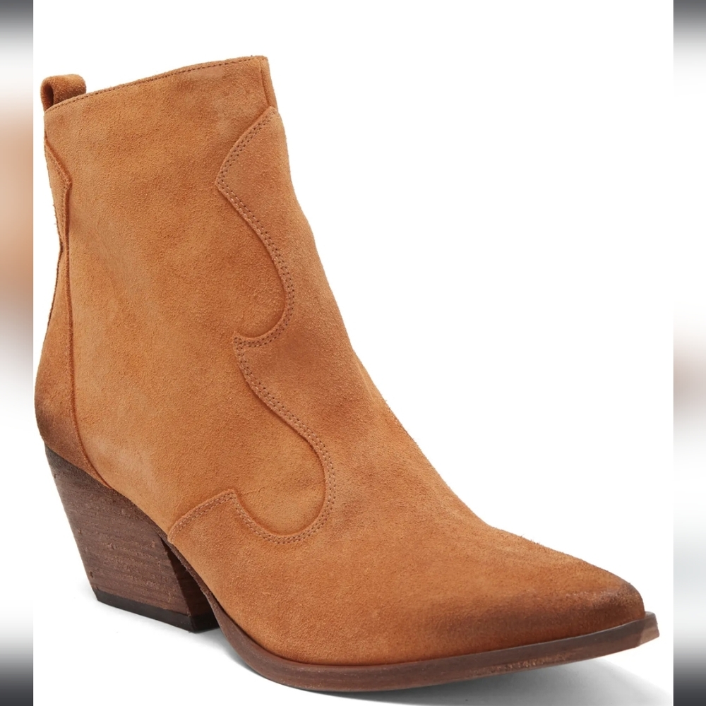 GOLO Lasso Western Leather Boot in Camel Vinyage Suede Designer #951